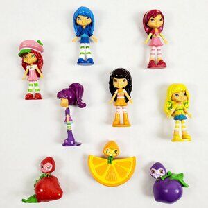 STRAWBERRY SHORTCAKE My Busy Books Mini Replacement 2" Figures / Cake Topper Lot